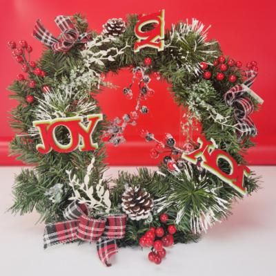 China Cute Handmade Garland Rattan Rattan Christmas Tree Hanging Door Home Decoration for sale