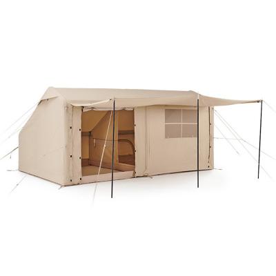 China Customized extended type inflatable glamping tent waterproof outdoor glamping tent accessories tents equipment for sale