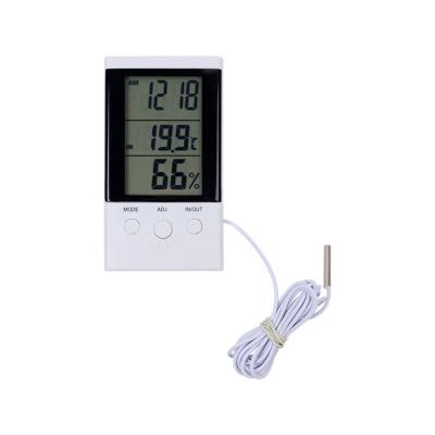 China ABS Plastic 3 In 1 Large-Character LCD Display Digital Hygrometer Indoor Thermometer for sale