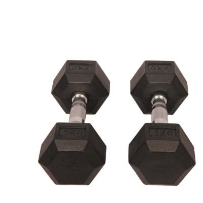 China Cast Iron Home Training Equipment Workout Power Gym Use Weight Neoprene Hex Free Dumbbell for sale