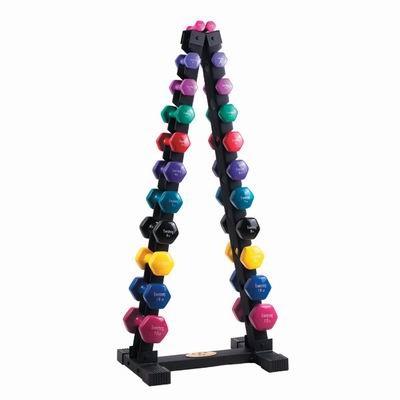 China factory high quality fitness storage vinyl hex dumbbell rack NP500201 for sale