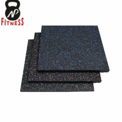 China Rubber Colorized Gym Flooring Rubber Mat With EPDM Rubber Granule for sale