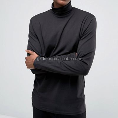 China Wholesale Turtleneck Men's Guangzhou Anti-pilling Sleeves Base T-Shirt Long Neck for sale