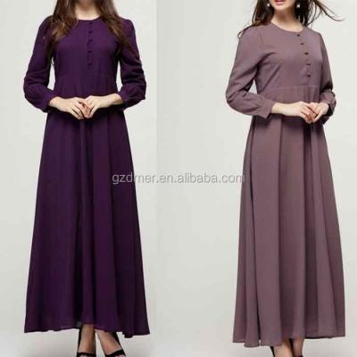 China Wholesale Price Breathable Elegant Chiffon Muslim Dress Abaya for sale