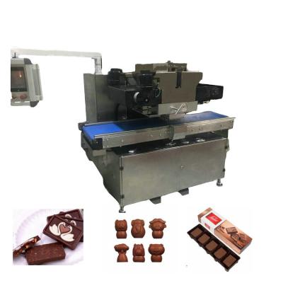 China Automatic Pulled Snack Factory Chocolate Bar Depositor Machine One Chocolate Molding Machine for sale