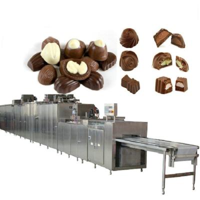 China Snack Factory Automatic Chocolate Depositing Making Machinery Bar Production Line for sale