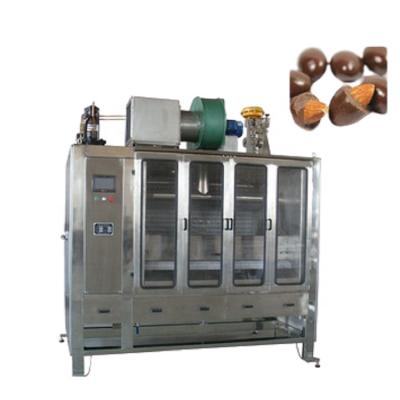 China Cheaper Snacks Factory And Europe Technology Nut Chocolate Enrobing Polish Machine for sale