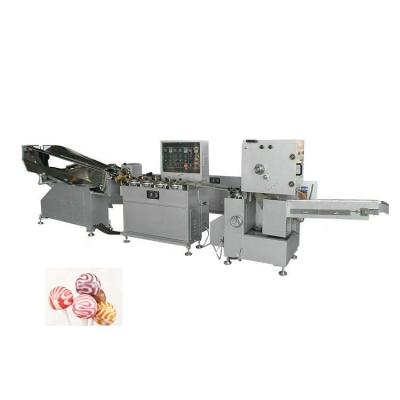 China Small lollipop candy rainbow lollipop candy making machine with factory price for sale