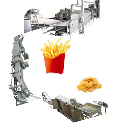 China New Automatic Snacks Factory Potato Chips French Fries Cutting Making Machine for sale