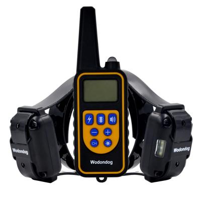 China Wodondog L880-2 Viable Stocked Dog Collars Two Type Waterproof Electronic Shock Dog Training Collar for sale