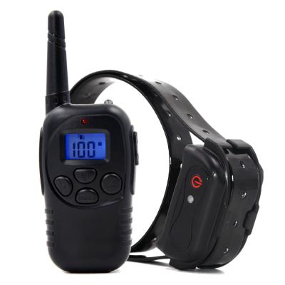 China Wodondog Electric Shock Dog Viable Remote Control Training Collar Waterproof Rechargeable Dog Training Collar With Vibration/Shock for sale