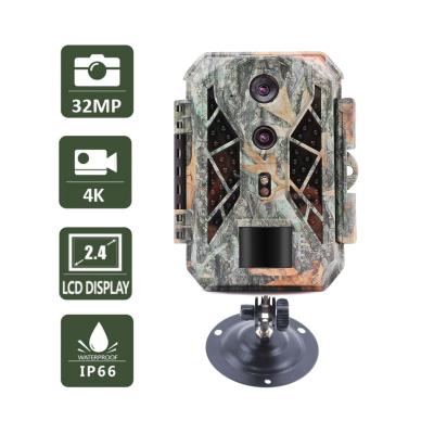 China 4K Wireless System Amazon Sale 4K Resolution Trail Camera Dual Sensor 32MP IP66 Wifi Waterproof Hunting Game Camera for sale