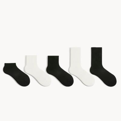 China 2022 Men's Ankle Cotton Socks Custom Made Simple White Breathable Socks Unisex Limax Summer 2022 for sale