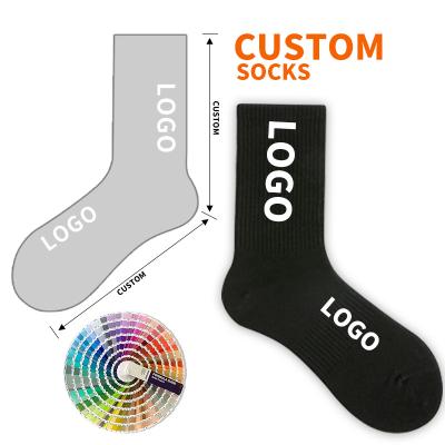 China Breathable Suit Print Made At Amazon High Quality Cotton Designer Crew Socks OEM Jacquard Personalized Unisex Socks And Business Sports Hosiery for sale