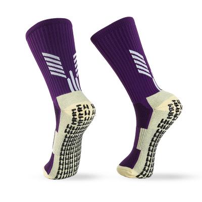 China Manufacturer Wholesale Breathable Custom Logo Embroidery Men's Sports Sock Anti Slip Anti Slip Sports Sock High Compression Socks for sale