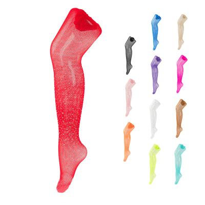 China Breathable Women Thigh High Foot Mesh Stocking Pantyhose Designer Rhinestone Pantyhose Sexy Hosiery Hose/Pantyhose Sock Lingerie for sale