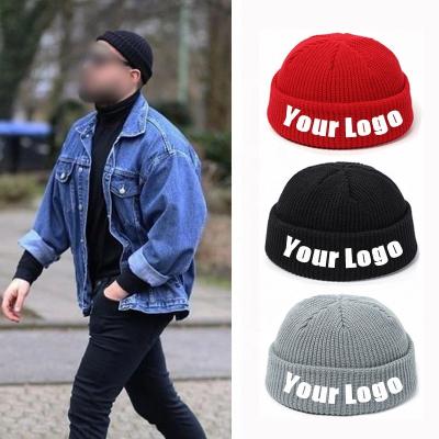 China Wholesale Designer Beanies COMMON Custom Logo Beanie Hats Embroidery Warm Knitted Winter Fisherman Winter Fisherman Beanies Ski Hat For Women Men for sale