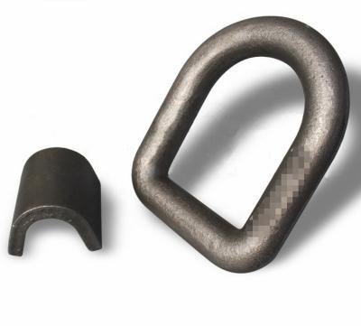 China Heavy Duty Forged Trailer Parts D Ring Carbon Steel D Shape Ring for sale