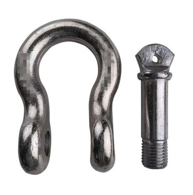 China Trailer Parts D/U Type Anchor Shackle Galvanized Screw Pin Alloy Steel Anchor Shackle for sale