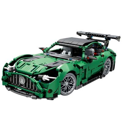 China Advanced Construction Toy Super Racing Car High Technology Mechanical Street Model Building Blocks Bricks Education Toys Gift for sale