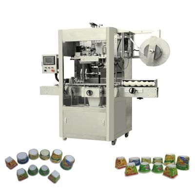 China Auto Shrink Sleeve Food Labeling Machine Labeling Applicator For PET/PP Plastic Empty Cups for sale