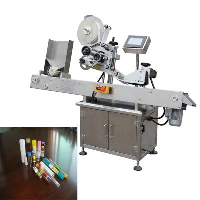 China food tube sticker labeling machine horizontal type self adhesive sticker labeling machine for sale