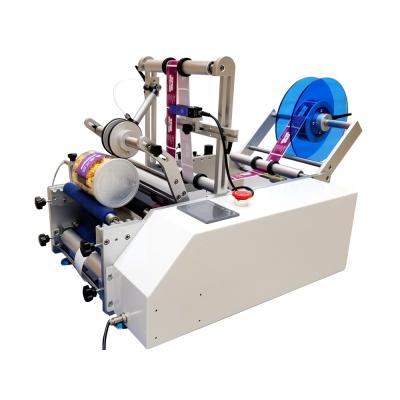 China Food Round Bottle Roll To Roll Semi Automatic Digital Label Printing Machine for sale