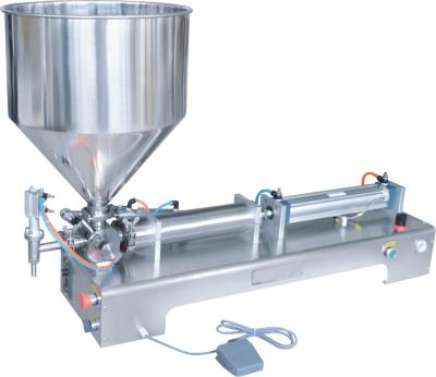 China High Efficiency Semi Automatic Single Head Bottle Filler Hot Liquid Filling For Juice With Heating for sale