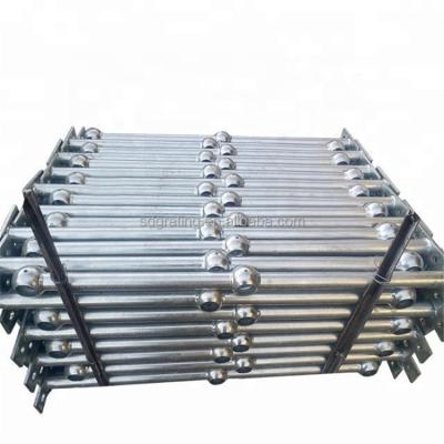 China Industrial Industry Used Ball Joint Railing Railing Brackets Railings Connected To Steel Grating for sale