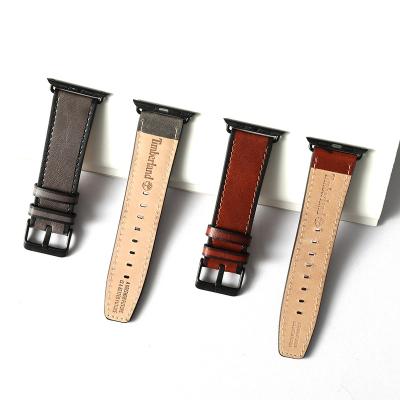 China Genuine Leather Compatibility Apple Watch Strap Band For Smart Watch for sale