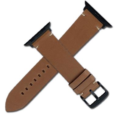 China Leather Support Custom Design Comfortable Leather Watch Band For Apple Watch for sale