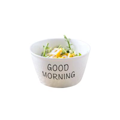 China Household Viable Nordic Creative Cute Tableware Personality Ceramic Breakfast Bowl Korean Version for sale