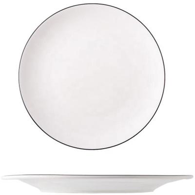 China Sustainable White Eco Friendly Dinnerware Set Ceramic Dining Set Dinnerware Dining Plate for sale