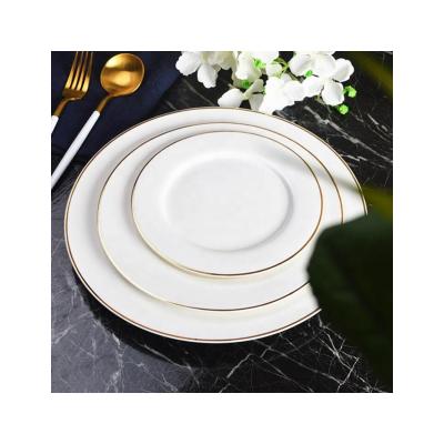 China Customized Viable Color Glossy Modern Dinnerware Sets Dining Ceramic Set Plates for sale