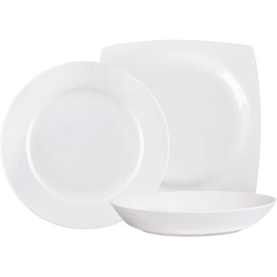 China Viable Phnom Penh Matte White Steak Dessert Plate Salad Bowl Cup Dinnerware Party Ceramic Electroplating Set for sale