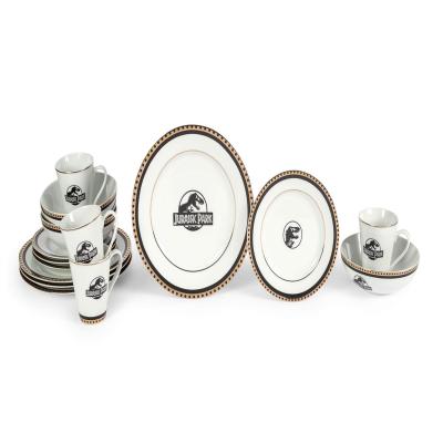 China Wholesale Food Sustainable Serving For Restaurant Style Ceramic Dinner Dishes Set Dishes Dinnerware Sets for sale