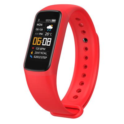 China Wifi Ladies Color Screen Mode Heart Rate Sleep Monitoring Pedometer Exercise Manual Smart Bracelet C7 for sale