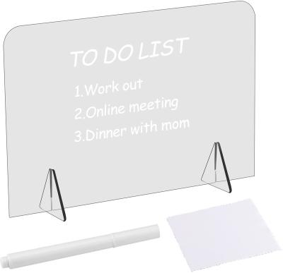 China Modern Acrylic Dry Erase Whiteboard Shorthand Message Table Meeting Mini Note Board Desk Note Board for sale