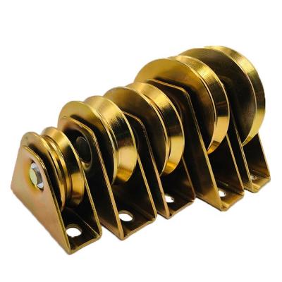 China 30/40/50/60/70/80/90/100/120 Contemporary Single Bearing Gate Pulley Y U V Spline Full Support Sliding Gate Wheel for sale