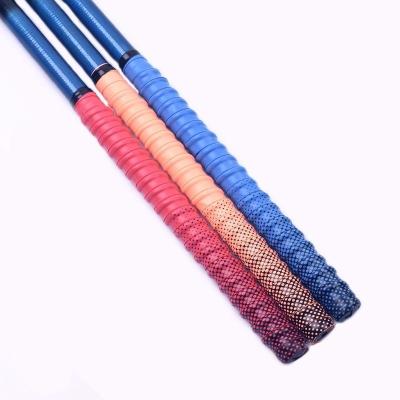 China Custom Bad Taste Anti-Slip Grip Tape For Baseball Padel Racket 0.6mm Badminton Grip Tennis Overgrip Fishing Rod Grips for sale