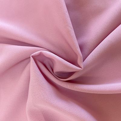 China New Shaoxing Design Korean Solid Fabric 100%Polyester Woven Fabric 100%Polyester Yarn Bubble Fabric for sale