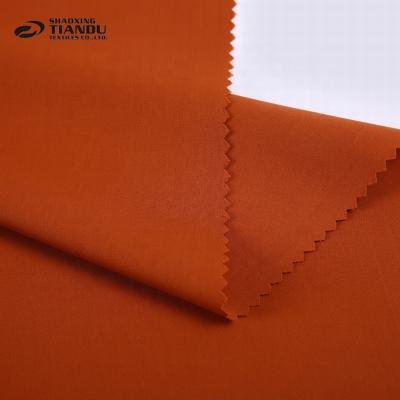 China Memory China Factory Plain Dyed Fashion Ladies Advanced Woven Fabric 100% Polyester Linen Fabric For Shirts for sale