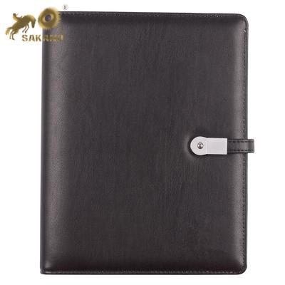 China A5 Hardcover PU Leather Notebook Organizer Notebook With USB for sale