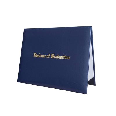 China Attendance Certificates Paper Material Customized Soft Cover Printed Graduation Diploma Cover 