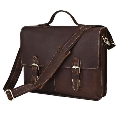 China Waist Quality Leather Business Briefcase Document Folder GENUINE LEATHER Leather Briefcase for sale