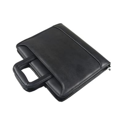 China PU Customized Leather Folder With Handle Document Bag for sale