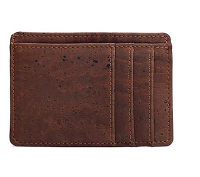 China Credit Card Holder NATIONAL Cork Portugal Minimalist Clip Wallet for sale