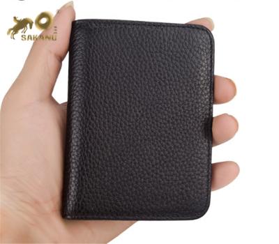 China NATIONAL Popular Business Men Small Size Leather Card Holder for sale