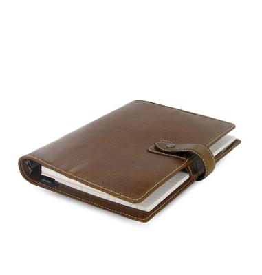 China Custom High Quality Hardcover Book PU A6 Notebook with 6 Ring Binder Mini Notepad for sale