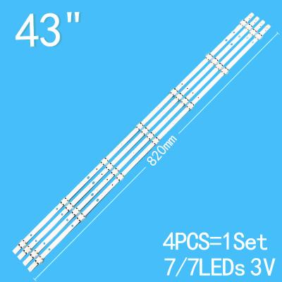 中国 43インチウェステルバックライトテレビ 43HB6T72U 43TFN-NSHDライトストライプ VES430UNDL-2D-N1 販売のため